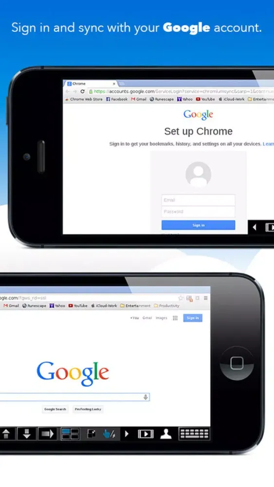 Captures d'écran de VirtualBrowser for Chrome™ with Flash-browser, Java Player & Extensions - iPhone Edition