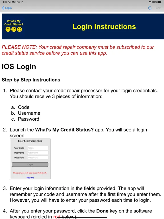 What's My Credit Status? iPad  স্ক্রিনশট