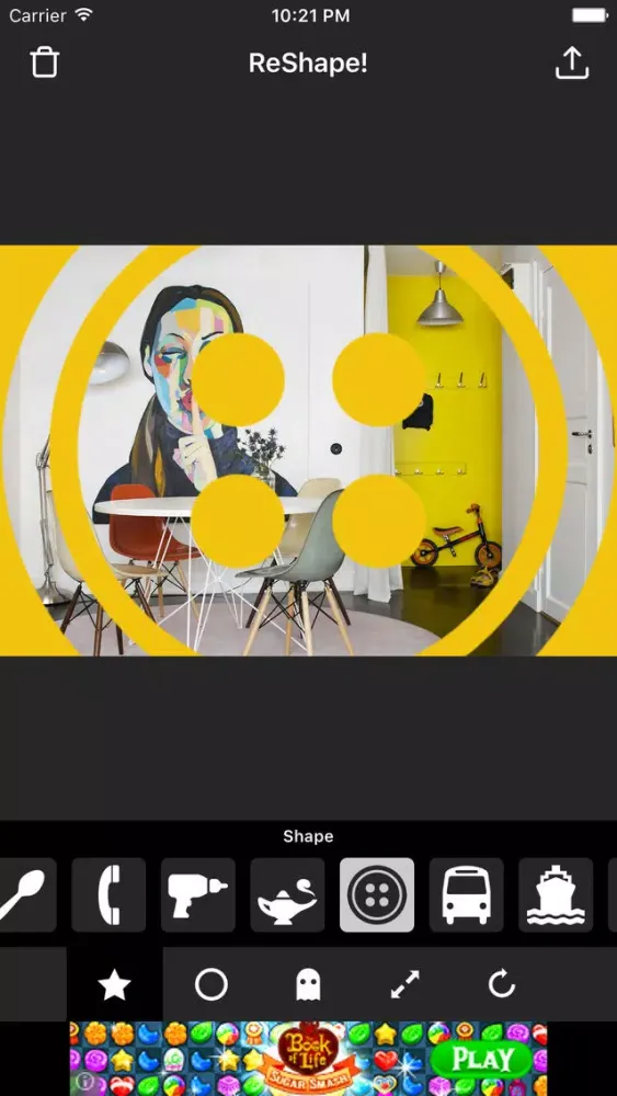 Capturas de pantalla de ReShape - Create Unique Images