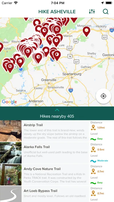 Capturas de pantalla de Hike Asheville
