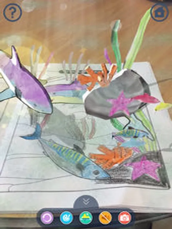 Zrzuty ekranu AREVO OCEAN - 3D AR COLORING iPad 