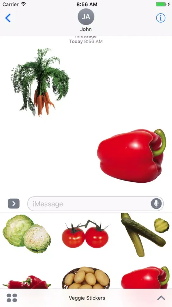 Ảnh chụp màn hình của Fun Veggie Stickers