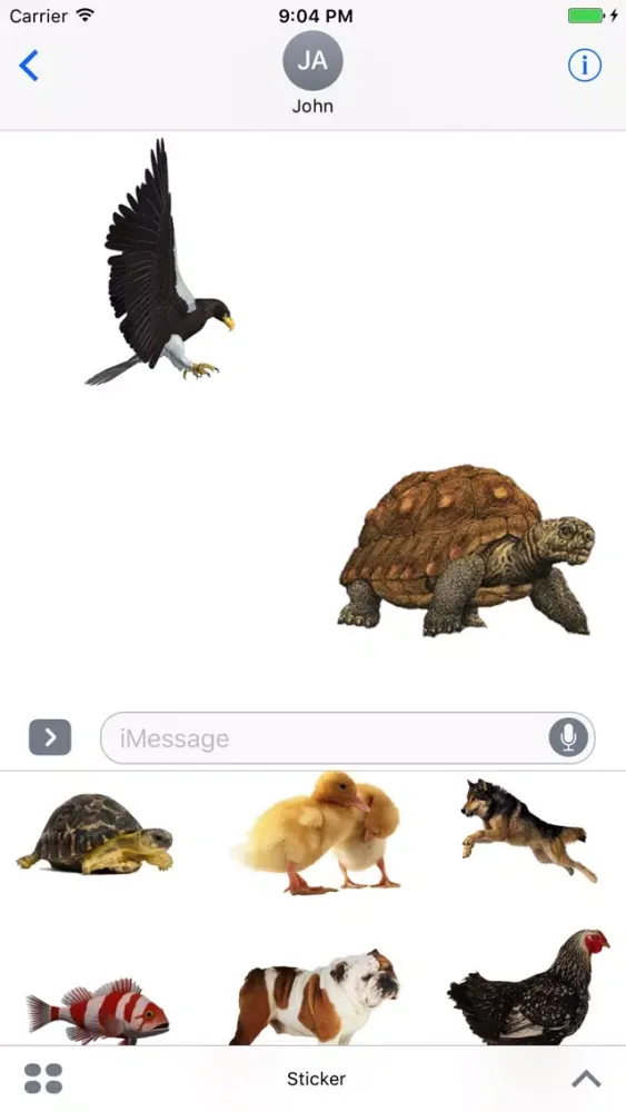 Скриншоты Fun Animals Stickers