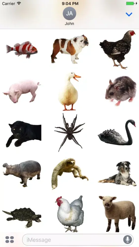 Скриншоты Fun Animals Stickers