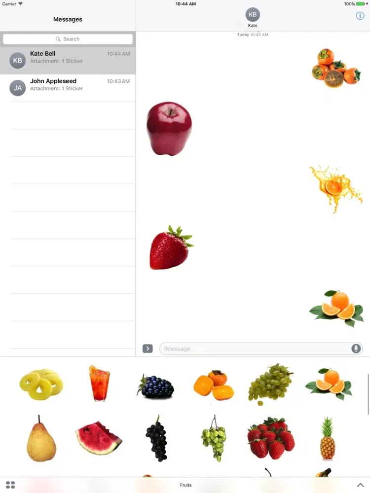 Fruits for iMessage! iPad  স্ক্রিনশট