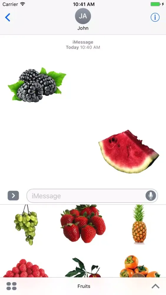 Fruits for iMessage! স্ক্রিনশট