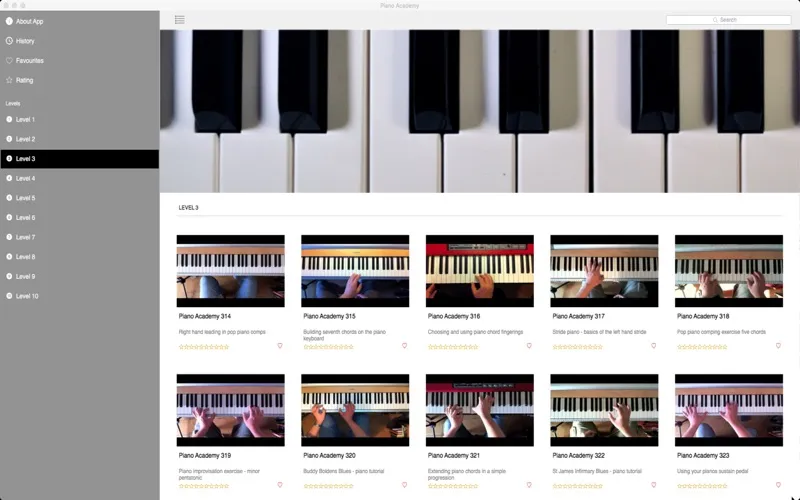 Capturas de tela do Piano Academy