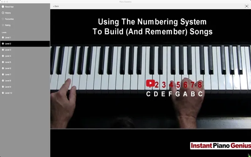 Capturas de tela do Piano Academy