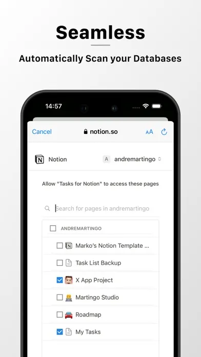 Tangkapan layar Tasks for Notion - To-Do List