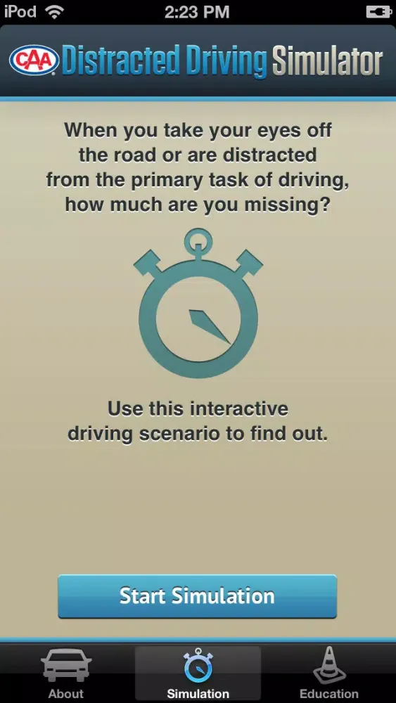 Distracted Driving Simulator Screenshots