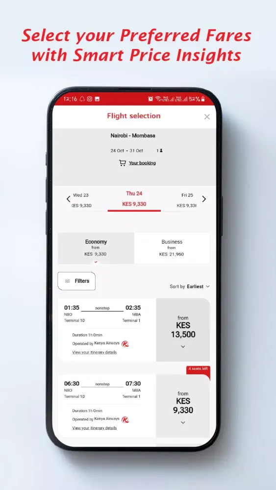 Tangkapan skrin KQ Mobile