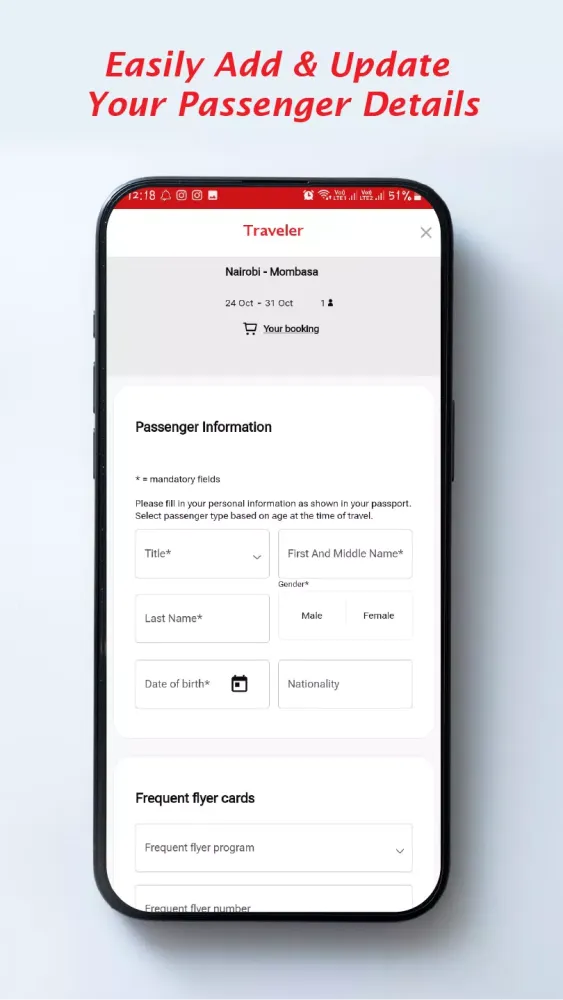 Tangkapan skrin KQ Mobile