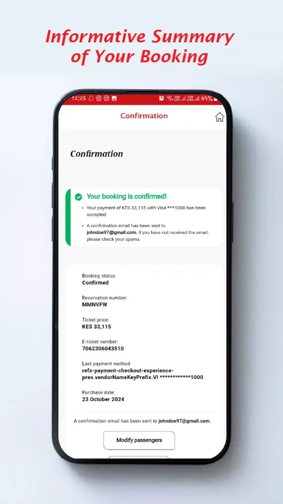 Tangkapan skrin KQ Mobile