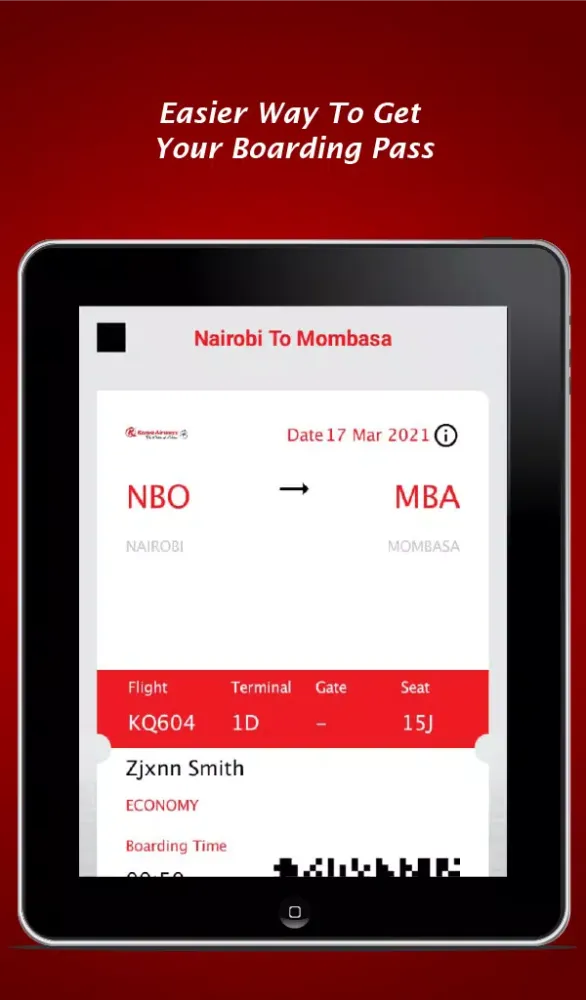 Tangkapan skrin KQ Mobile