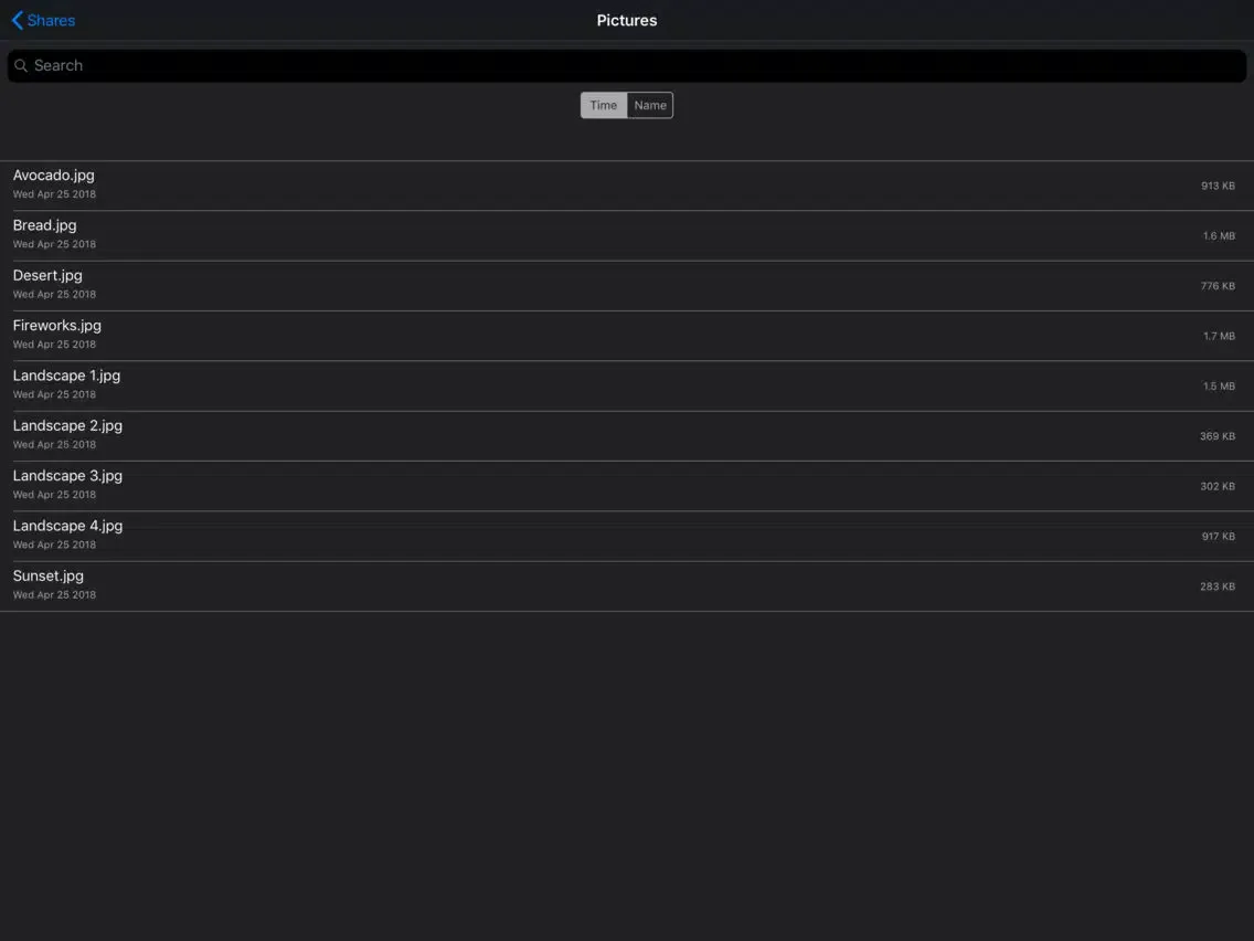 Ảnh chụp màn hình của Amahi iPad 