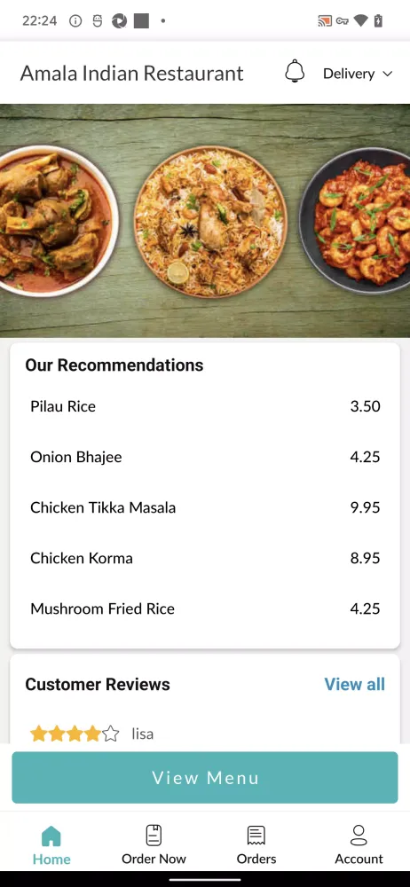 Amala Indian Restaurant Screenshots