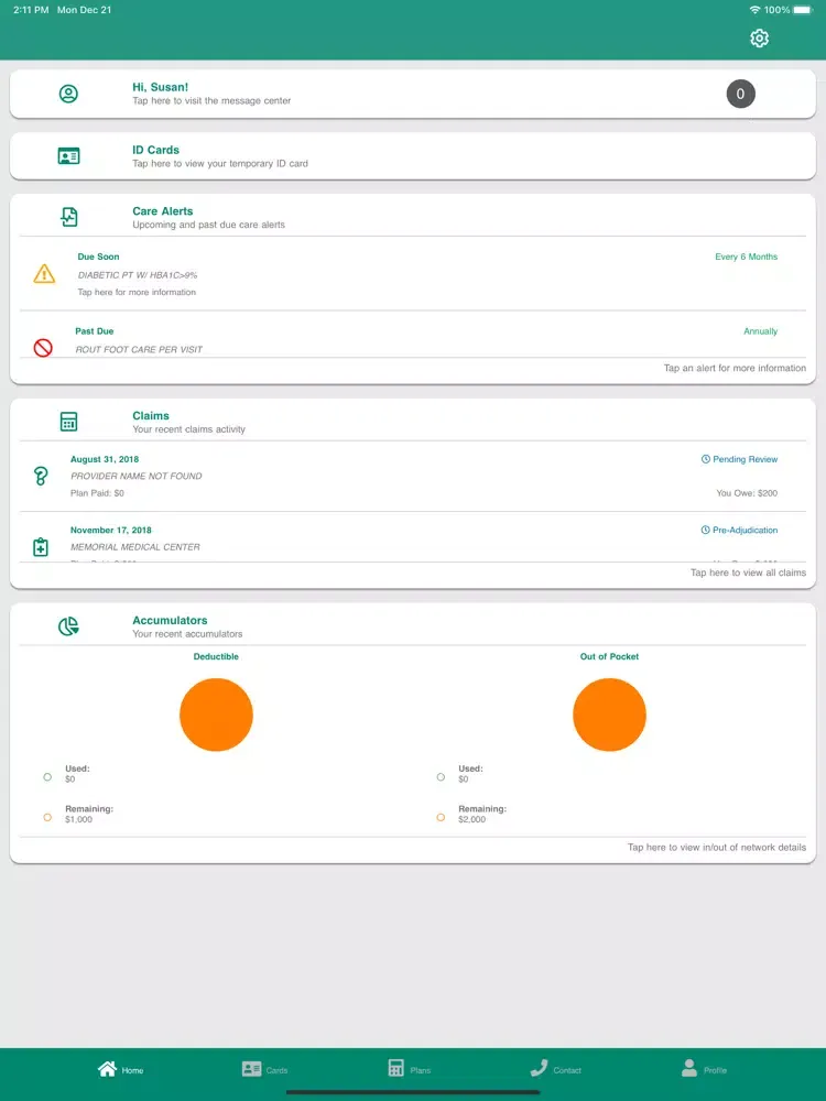 Amalgamated Benefits iPad  سکرین شاٹس