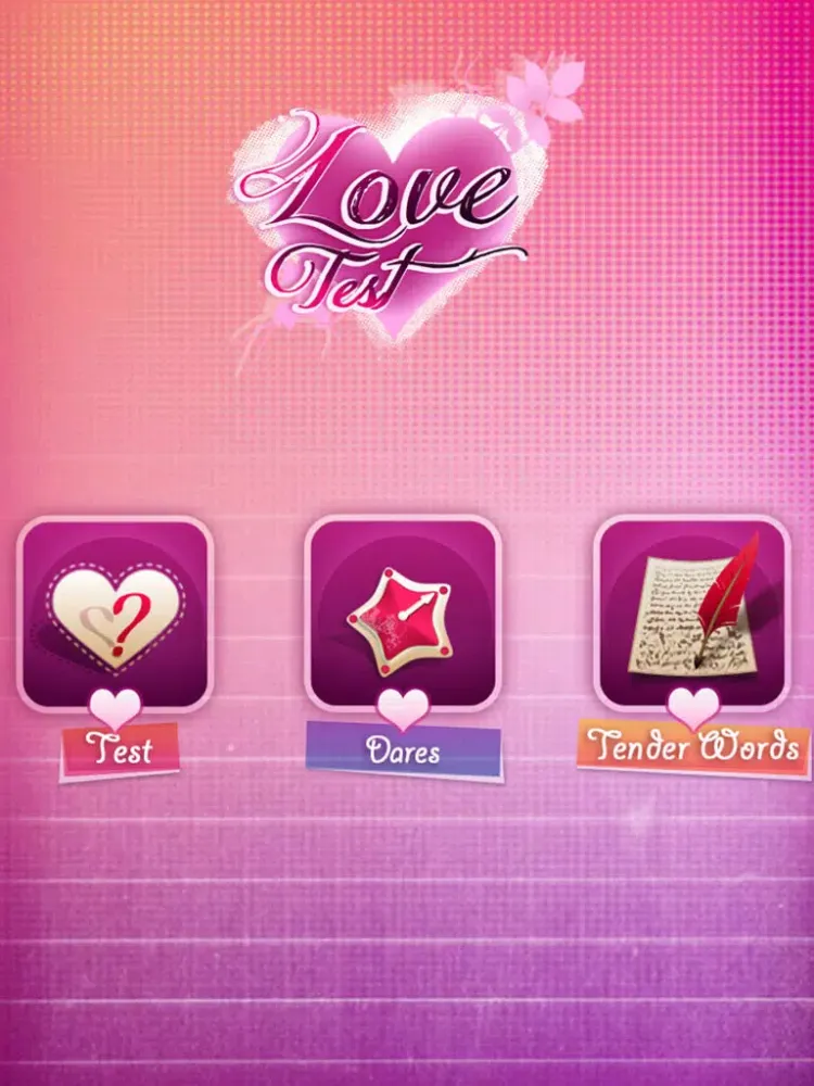 AMA Love Test iPad  스크린샷