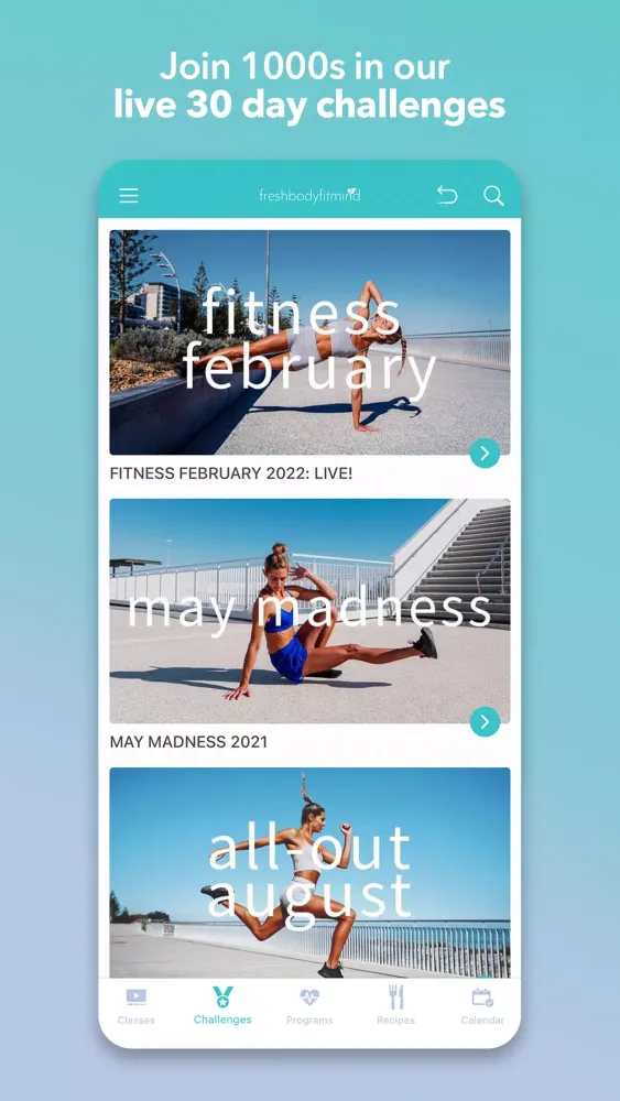 FRESH BODY FIT MIND Screenshots