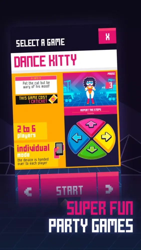Capturas de tela do MEON Party Games