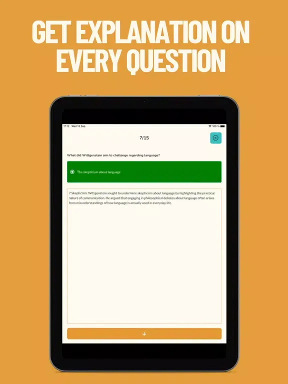 Tangkapan skrin StudyGenius: Study Helper iPad 