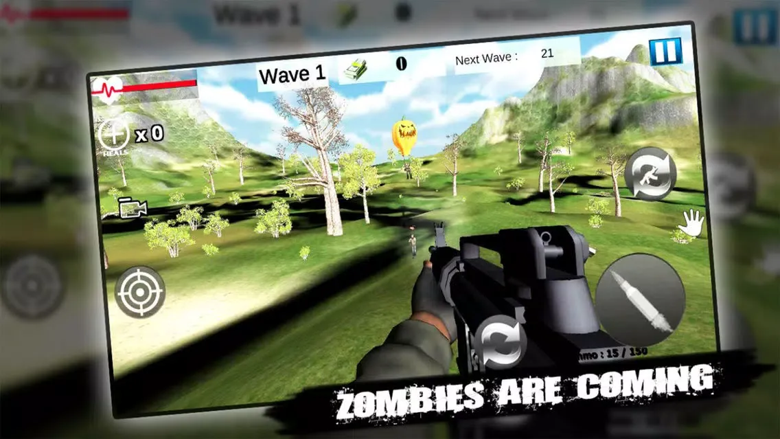 Tangkapan layar 3D Zombie Sniper Revenge 2019