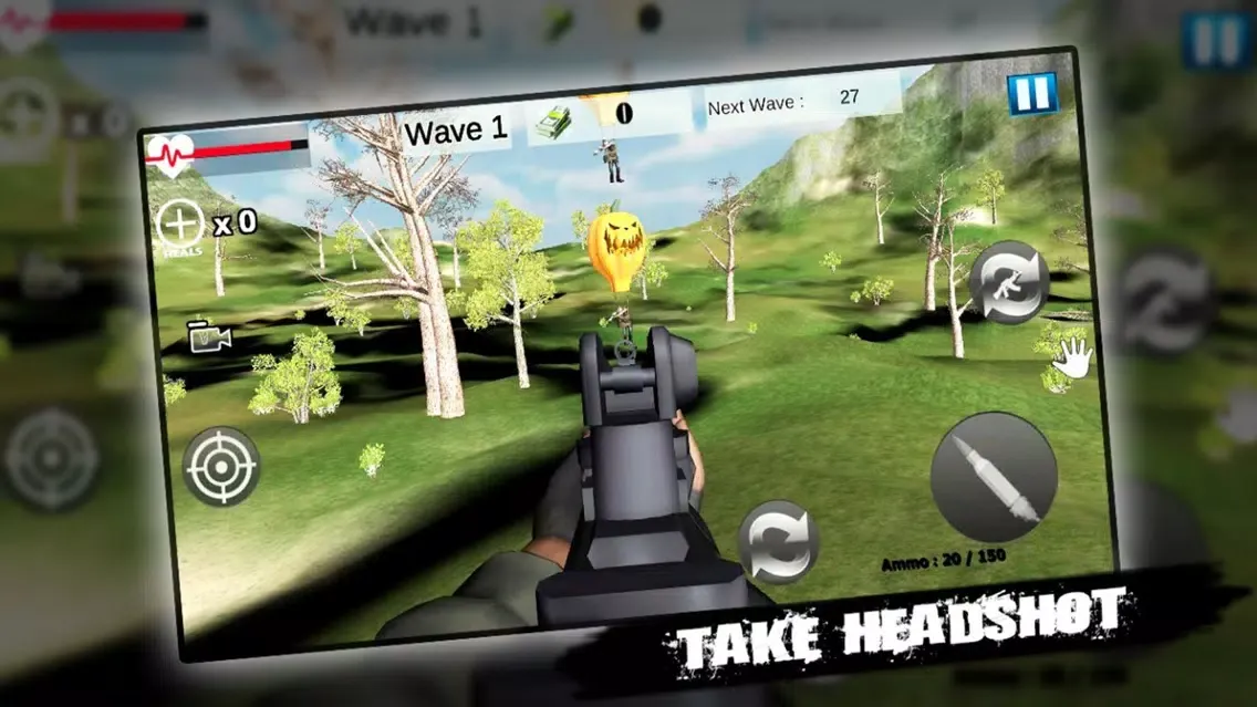 Tangkapan layar 3D Zombie Sniper Revenge 2019