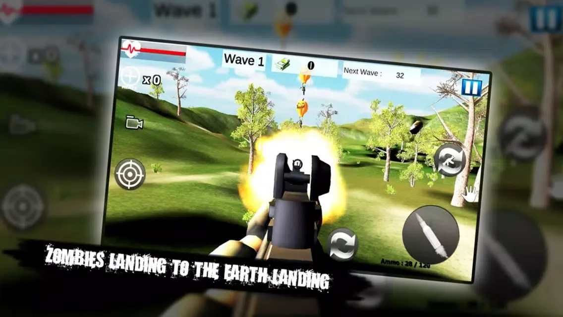 Tangkapan layar 3D Zombie Sniper Revenge 2019