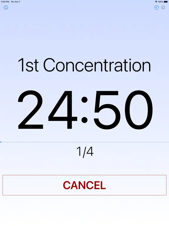 Скриншоты Concentration Timer iPad 