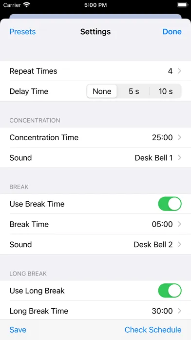 Скриншоты Concentration Timer