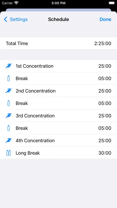Скриншоты Concentration Timer