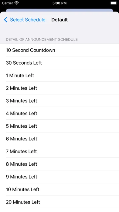 Tangkapan layar Voice Over Timer