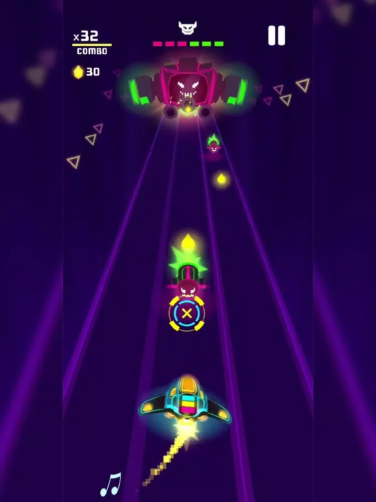 Capturas de tela do Rocket Hero EDM iPad 