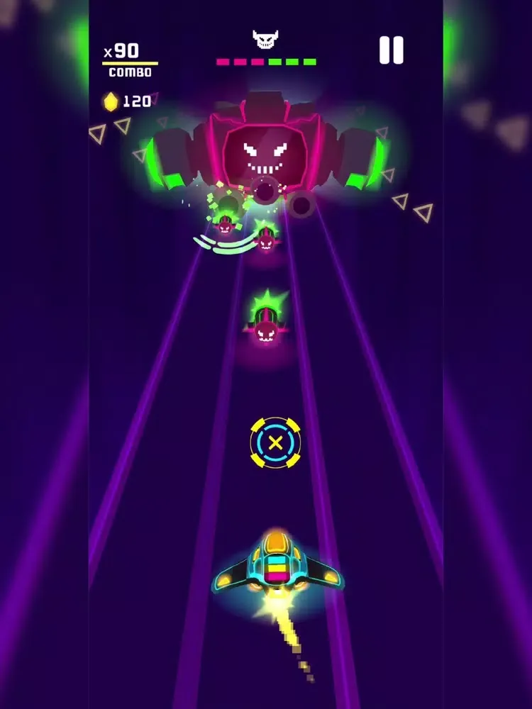 Capturas de tela do Rocket Hero EDM iPad 