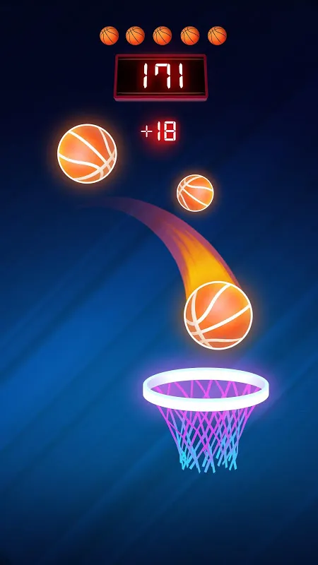 Capturas de tela do Dunk n Beat