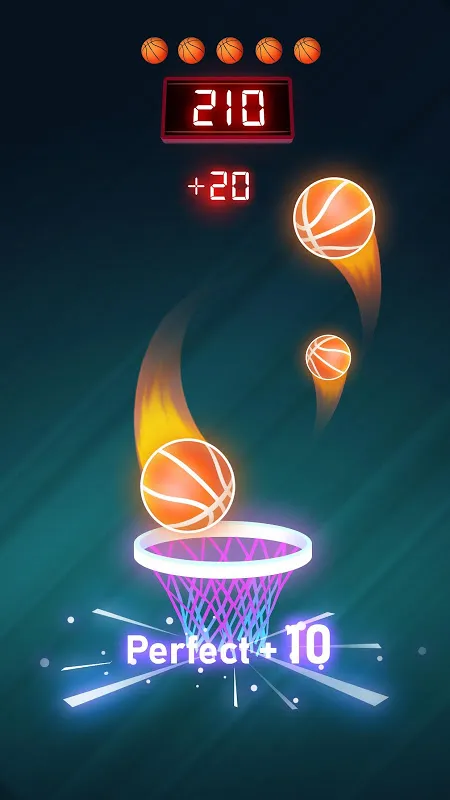 Capturas de tela do Dunk n Beat
