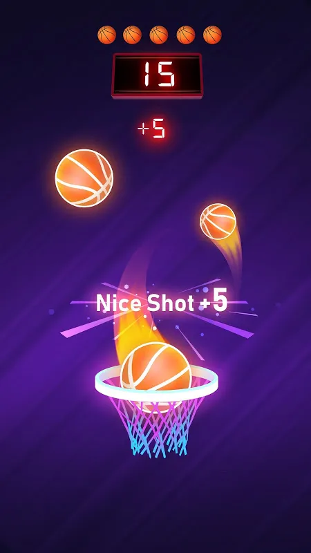 Capturas de tela do Dunk n Beat