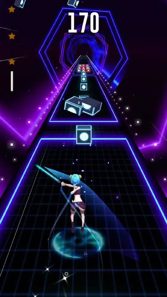 Sonic Saber 3D :EDM Music Game应用截图