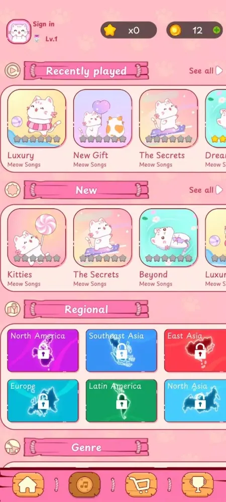 Magic Cat Tiles Screenshots