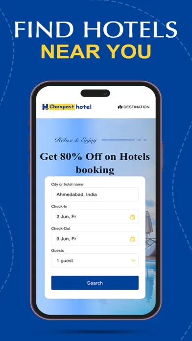 Скриншоты Cheapest Hotel Near Me