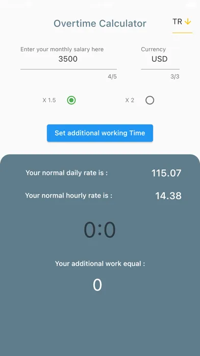 Capturas de pantalla de Overtime Calculator plus