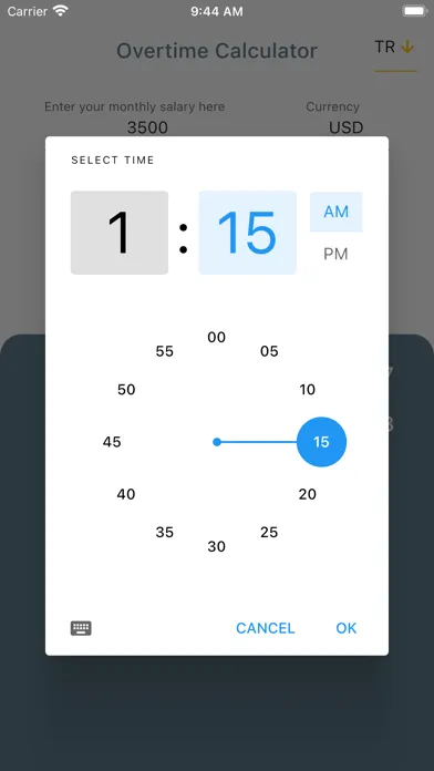 Capturas de pantalla de Overtime Calculator plus