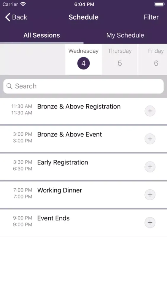 Amare Global Events Screenshots