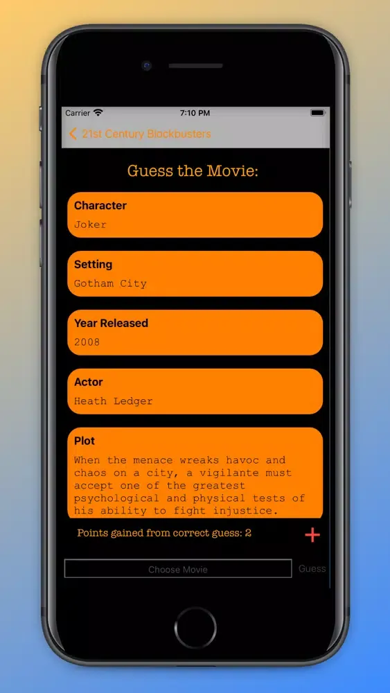 ภาพหน้าจอของ PassTime Movie Trivia