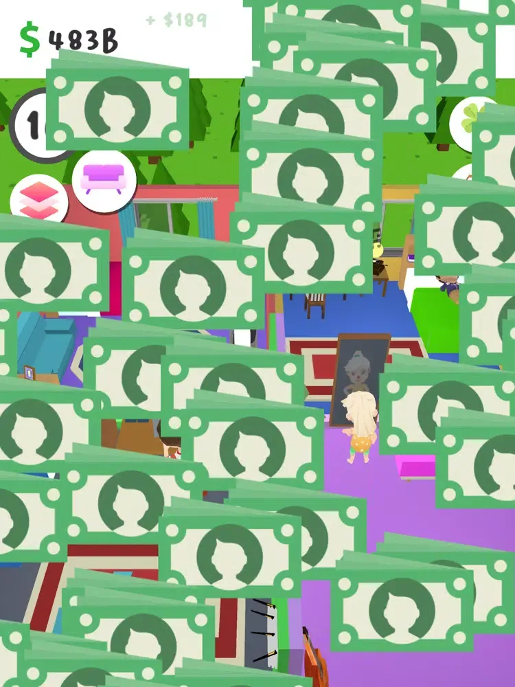 Tangkapan layar Idle Home Living 3D iPad 