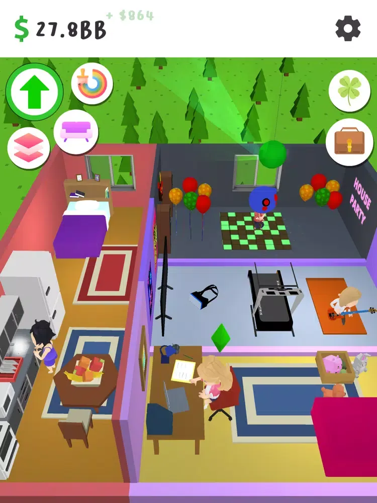 Tangkapan layar Idle Home Living 3D iPad 
