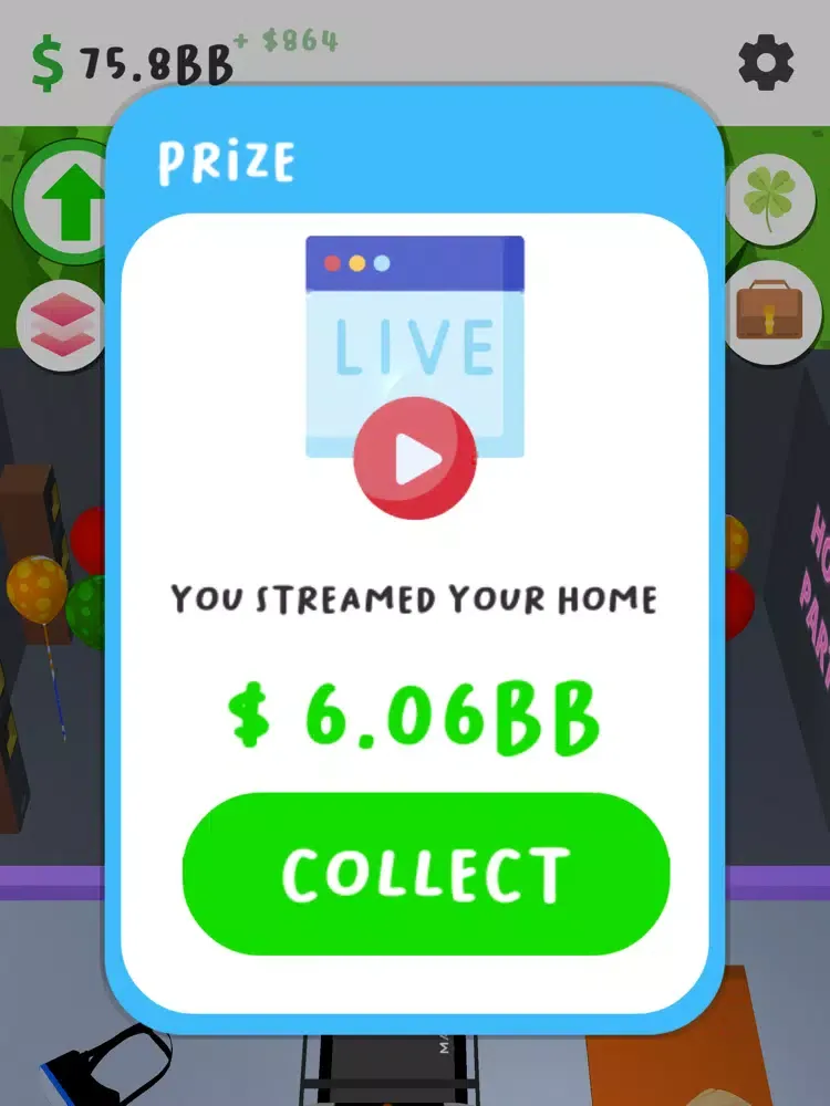 Tangkapan layar Idle Home Living 3D iPad 