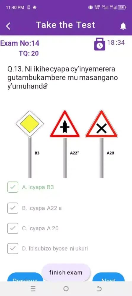 Rwanda Traffic Rule Screenshots