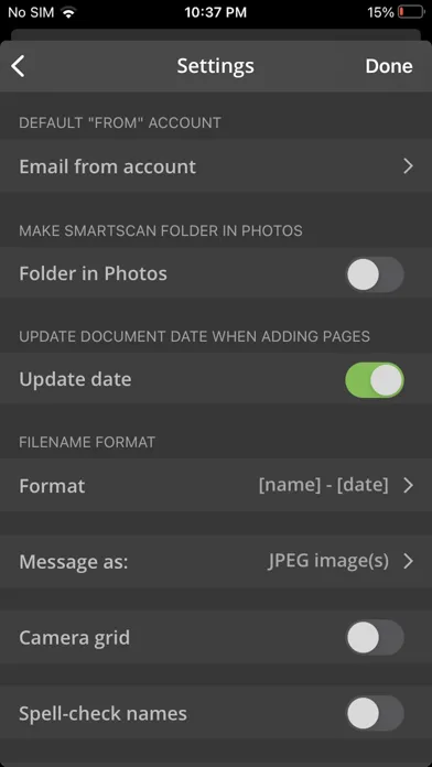 Ảnh chụp màn hình của SmartScan Pro: PDF scanner