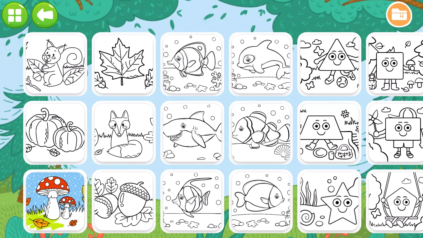 Tangkapan layar Learning Games for Kids